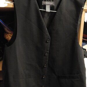 Wilke-Rodriguez Black Wool Blend Vest – Men’s Medium | Formal Dress Waistcoat